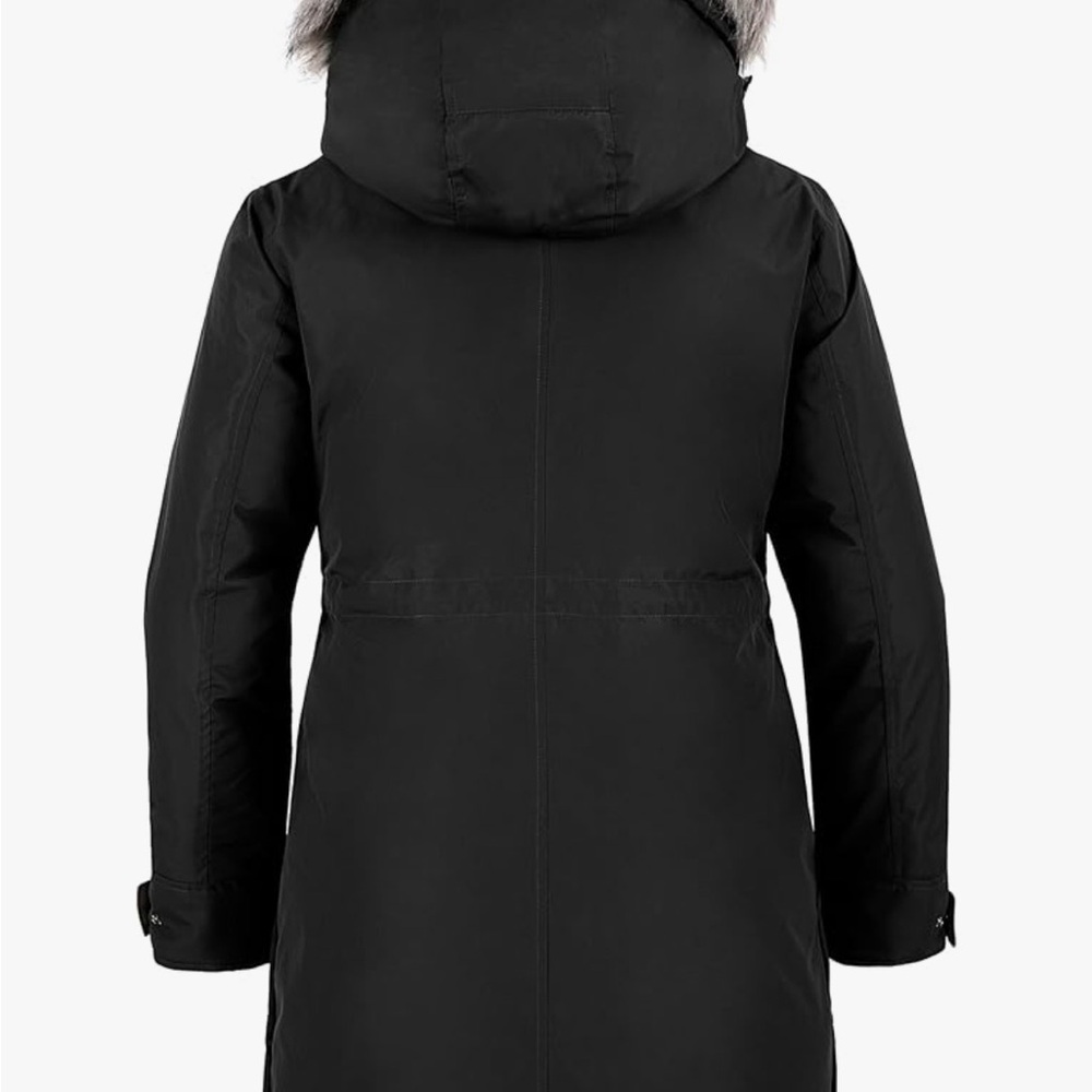 Wantdo Women's Heavy Black Winter Coat (XL) - Picture 2 of 7